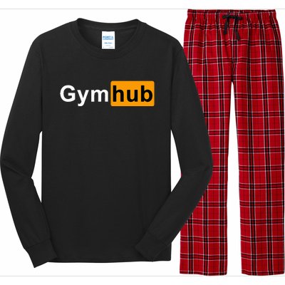 Gymhub Funny Workout Fitness Motivation Gym Long Sleeve Pajama Set