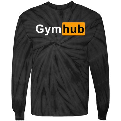 Gymhub Funny Workout Fitness Motivation Gym Tie-Dye Long Sleeve Shirt