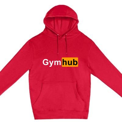 Gymhub Funny Workout Fitness Motivation Gym Premium Pullover Hoodie