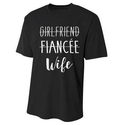 Girlfriend Fiancée Wife For Wedding And Honeymoon Performance Sprint T-Shirt