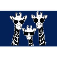 Giraffes Family With Sunglasses Giraffe Bumper Sticker