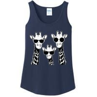 Giraffes Family With Sunglasses Giraffe Ladies Essential Tank