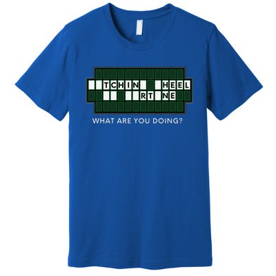 Gift For Wheel And Game Show Lovers Fortune Word Puzzles Premium T-Shirt