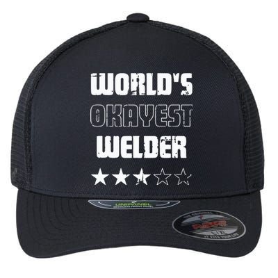 Gifts For Welders Worlds Okayest Welder Flexfit Unipanel Trucker Cap