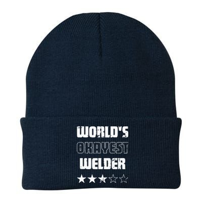 Gifts For Welders Worlds Okayest Welder Knit Cap Winter Beanie