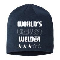 Gifts For Welders Worlds Okayest Welder Sustainable Beanie