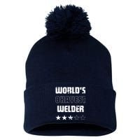 Gifts For Welders Worlds Okayest Welder Pom Pom 12in Knit Beanie