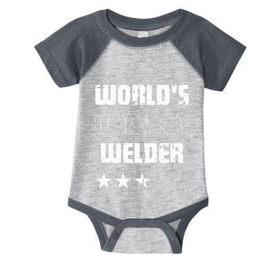 Gifts For Welders Worlds Okayest Welder Infant Baby Jersey Bodysuit