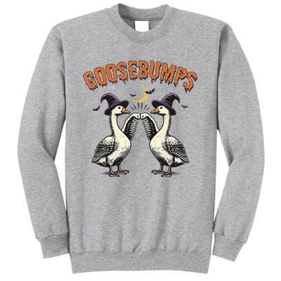 Goosebumps Funny Witch Goose Bumps Puns Halloween Tall Sweatshirt