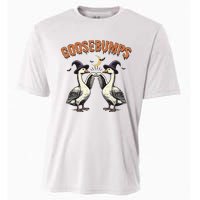 Goosebumps Funny Witch Goose Bumps Puns Halloween Cooling Performance Crew T-Shirt