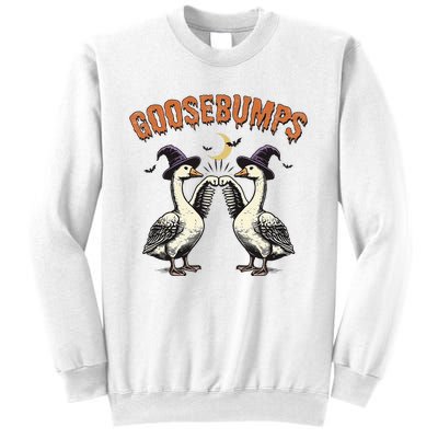 Goosebumps Funny Witch Goose Bumps Puns Halloween Sweatshirt