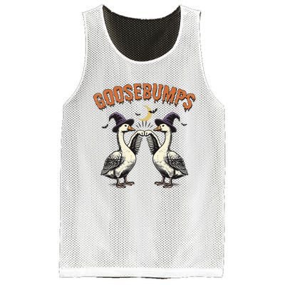 Goosebumps Funny Witch Goose Bumps Puns Halloween Mesh Reversible Basketball Jersey Tank