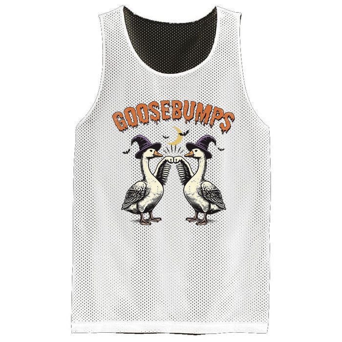 Goosebumps Funny Witch Goose Bumps Puns Halloween Mesh Reversible Basketball Jersey Tank