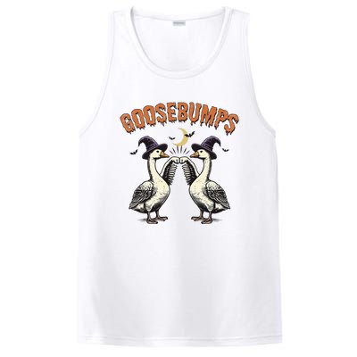 Goosebumps Funny Witch Goose Bumps Puns Halloween PosiCharge Competitor Tank