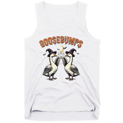 Goosebumps Funny Witch Goose Bumps Puns Halloween Tank Top