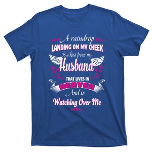 Gift For Wives Loss Husband Memorial My Husband In Heaven Cute Gift T-Shirt