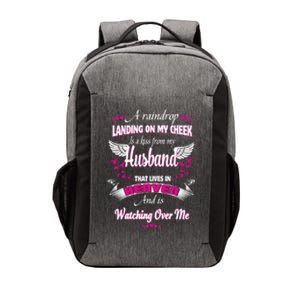 Gift For Wives Loss Husband Memorial My Husband In Heaven Cute Gift Vector Backpack