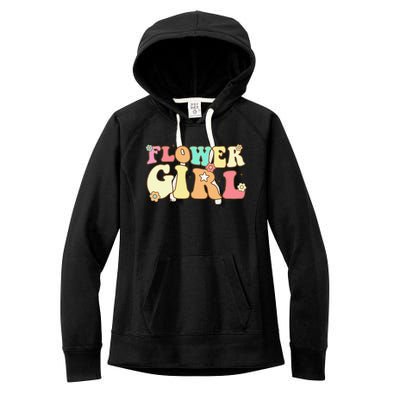 Groovy Flower Wedding Proposal Flower Women's Fleece Hoodie