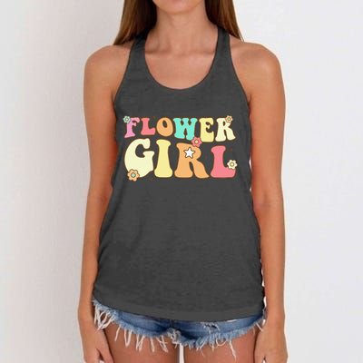 Groovy Flower Wedding Proposal Flower Women's Knotted Racerback Tank