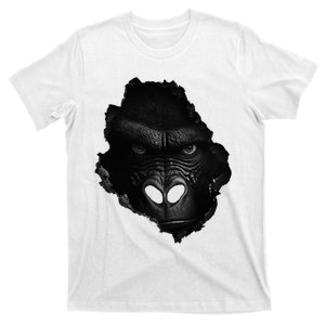 Gorilla Face Wall Animal Print Art Animal Lover Gorilla T-Shirt