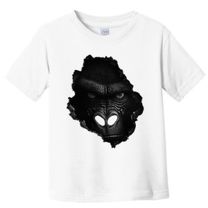 Gorilla Face Wall Animal Print Art Animal Lover Gorilla Toddler T-Shirt