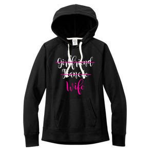 Girlfriend Fiancee Wife Bride Wedding Gift Couple Women's Fleece Hoodie