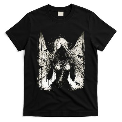 Goth Fairy Witch Fairycore Horror Occult Dark Art Aesthetic T-Shirt