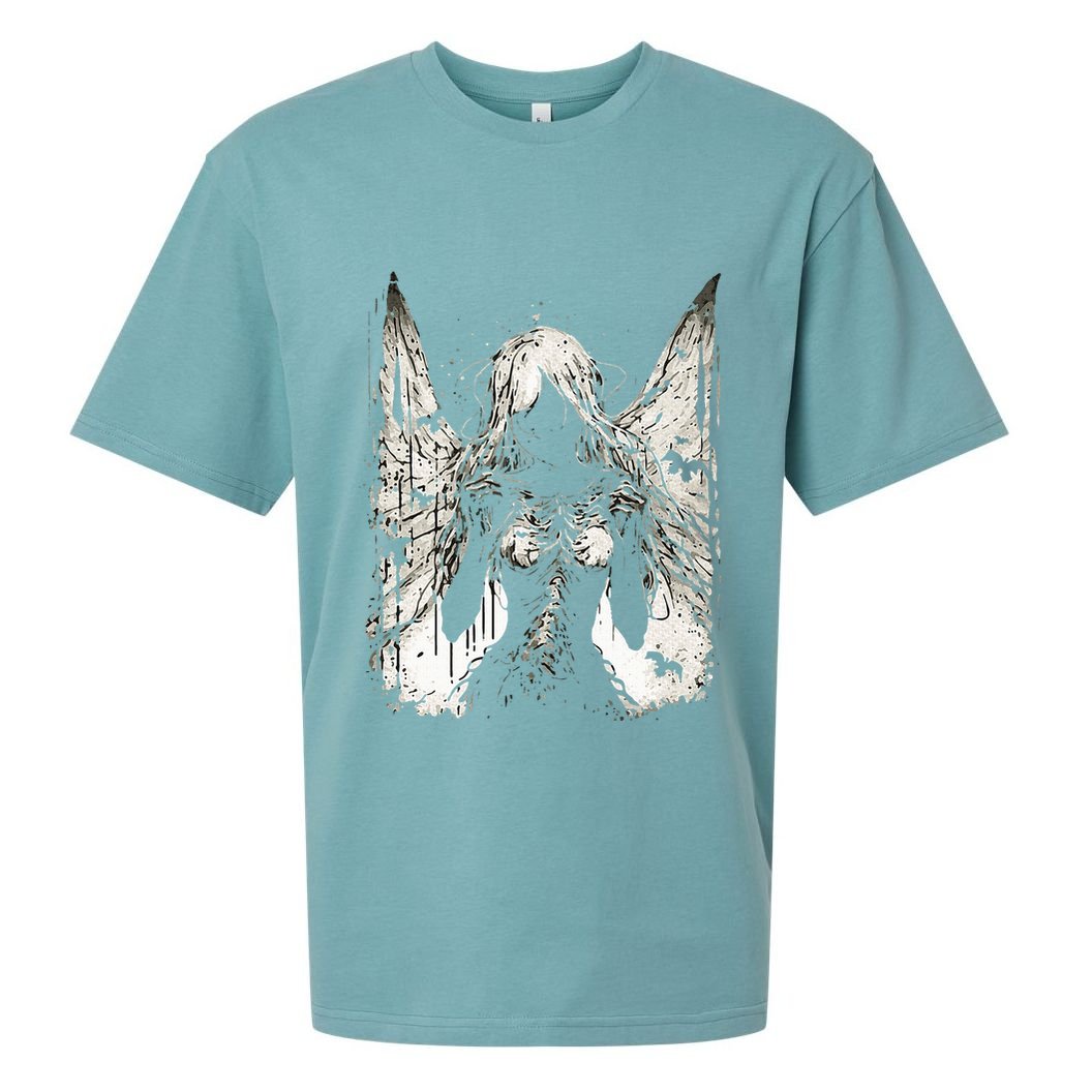 Goth Fairy Witch Fairycore Horror Occult Dark Art Aesthetic Sueded Cloud Jersey T-Shirt