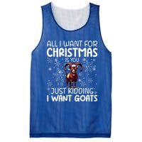 Goat Funny Xmas Sunglasses Santa Hat Snowflakes Novelty Cool Gift Mesh Reversible Basketball Jersey Tank