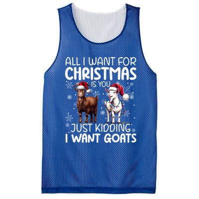 Goat Funny Xmas Sunglasses Santa Hat Snowflakes Novelty Meaningful Gift Mesh Reversible Basketball Jersey Tank