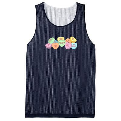 Go Fuck Yourself Candy Hearts Mesh Reversible Basketball Jersey Tank