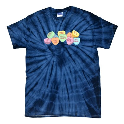 Go Fuck Yourself Candy Hearts Tie-Dye T-Shirt