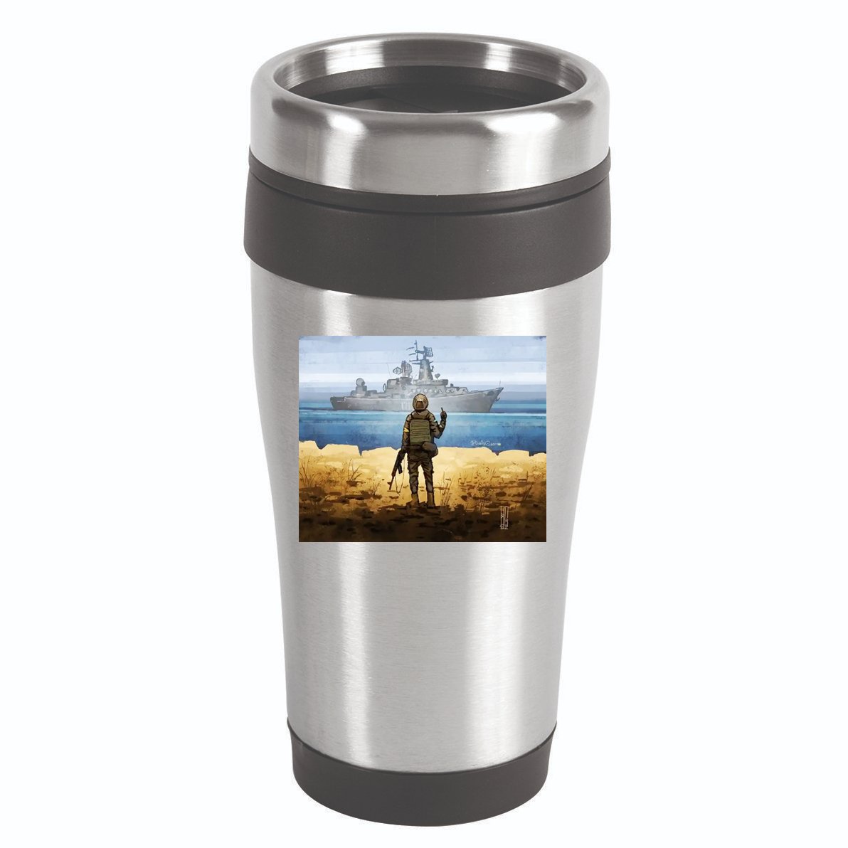 Go F Yourself Postage Stamp 16oz Travel Tumbler