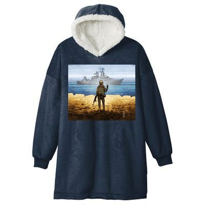 Go F Yourself Postage Stamp Hooded Wearable Blanket