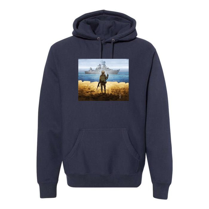 Go F Yourself Postage Stamp Premium Hoodie