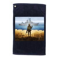 Go F Yourself Postage Stamp Golf Towel