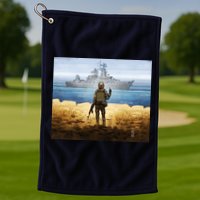 Go F Yourself Postage Stamp Golf Towel