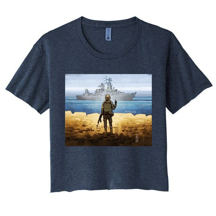 Go F Yourself Postage Stamp Crop Top