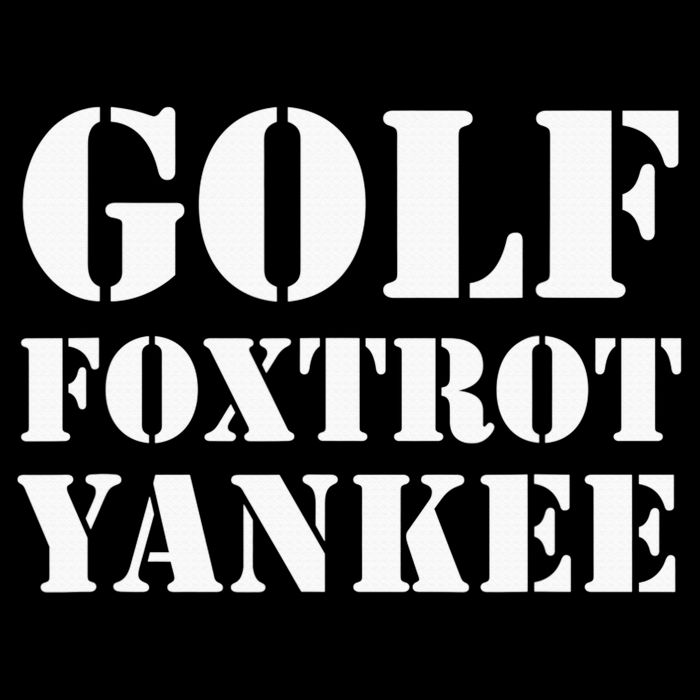 Golf Foxtrot Yankee GFY Funny Military Rude Impact Tech Backpack