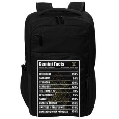 Gemini Facts Zodiac Sign Impact Tech Backpack