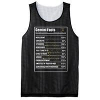 Gemini Facts Zodiac Sign Mesh Reversible Basketball Jersey Tank