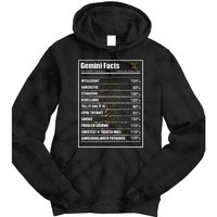 Gemini Facts Zodiac Sign Tie Dye Hoodie