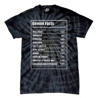 Gemini Facts Zodiac Sign Tie-Dye T-Shirt