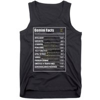 Gemini Facts Zodiac Sign Tank Top