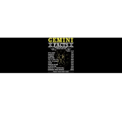 Gemini Facts Zodiac Signs Funny Birthday Gifts Men Women Bumper Sticker