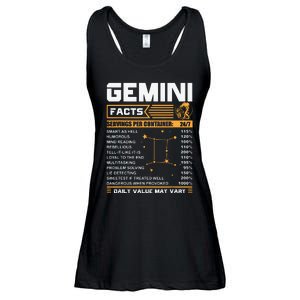 Gemini Facts Zodiac Funny Gemini Birthday Gifts Ladies Essential Flowy Tank