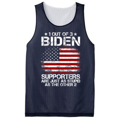 Great Gift 1 Out Of 3 Biden Supporters Are As Stupid As The Other 2 Mesh Reversible Basketball Jersey Tank