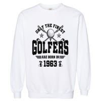 Golfing Golf 1963 60th Birthday Gift 60 Year Old Golfer Garment-Dyed Sweatshirt