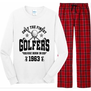 Golfing Golf 1963 60th Birthday Gift 60 Year Old Golfer Long Sleeve Pajama Set