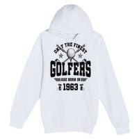 Golfing Golf 1963 60th Birthday Gift 60 Year Old Golfer Premium Pullover Hoodie